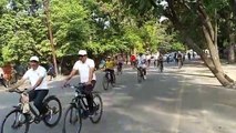 साइकिल रैली में शामिल हुए सैकड़ों शहरवासी, पर्यावरण संरक्षण का लिया संकल्पसाइकिल रैली में शामिल हुए सैकड़ों शहरवासी, पर्यावरण संरक्षण का लिया संकल्प