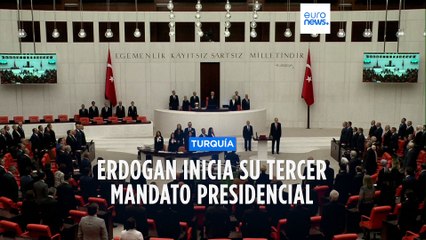 Erdogan inicia su tercer mandato presidencial al jurar el cargo en el Parlamento