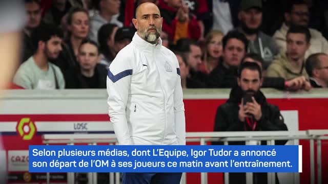 Marseille - Tudor a annoncé son départ à ses joueurs