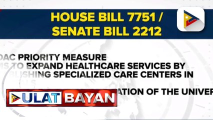 Panukalang paglalagay ng specialty hospitals sa mga lalawigan, niratipikahan ng Kongreso