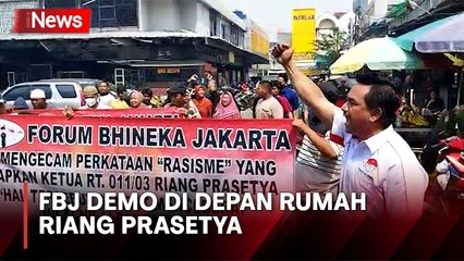 Ucap Kata Rasis saat Debat, Rumah Ketua RT Riang Prasetya Didemo Massa FBJ
