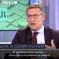PSOE SE MOFA DE FEIJOO POR NO HABLAR INGLÉS