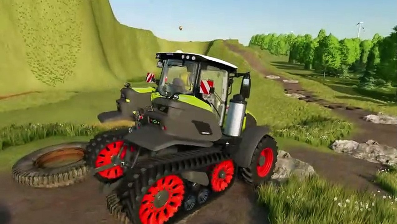 Farming Simulator 22 128 - COLORED CLAAS TRACTORS DEATH RUN