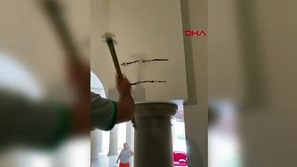 Mur percé à Büyükçekmece, chaton sauvé