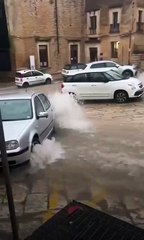 Bomba d'acqua si abbatte sul Ragusano
