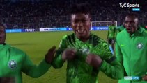 Los repudiables gestos de los jugadores de Nigeria tras eliminar a Argentina del Mundial Sub 20
