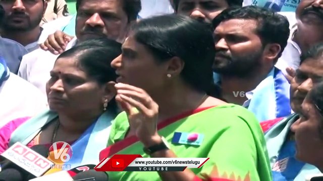 Telangana Developed In Liquor Sales, Says YS Sharmila About CM KCR Govt _ V6 News (2)