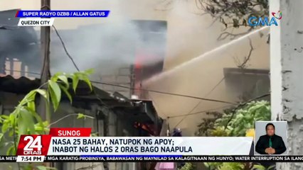 Download Video: Nasa 25 bahay, natupok ng apoy; inabot ng halos 2 oras bago naapula | 24 Oras