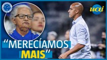 Pepa se frustra com eliminação do Cruzeiro: 'Fomos melhores'