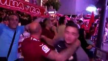 Sevilla fans celebrate into the night after Europa League glory