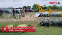 Hindistan’da askeri eğitim uçağı düştü: 2 yaralı