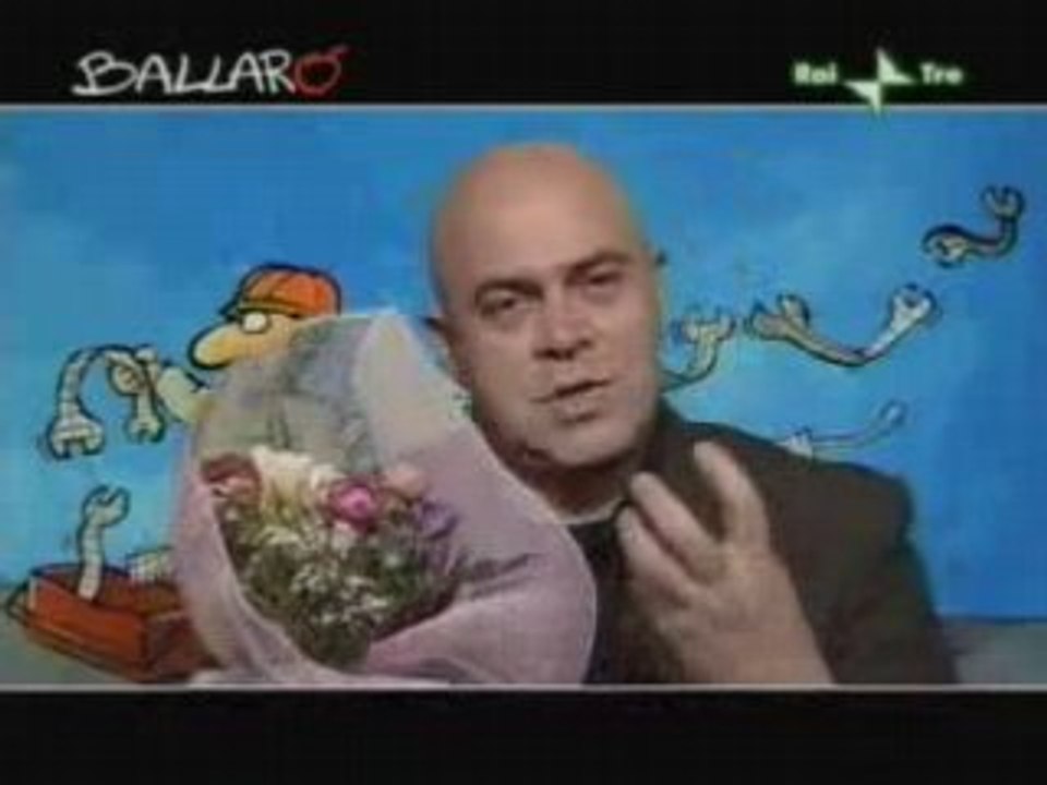 Crozza a  Ballaro Melandri Bondi Bertinotti