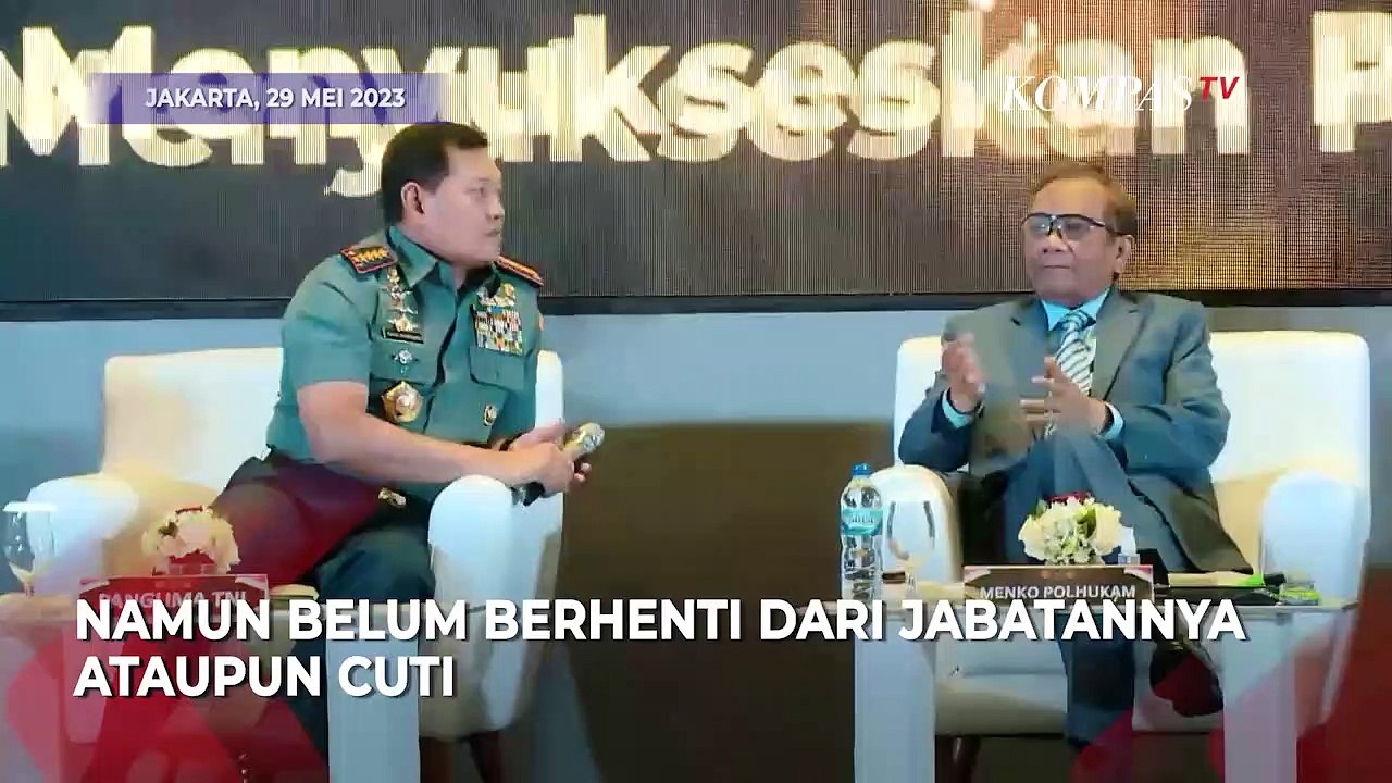 Jawaban Mahfud Saat Ditanya Panglima TNI Soal Pengamanan Pejabat Negara yang Ikut Pemilu 2024