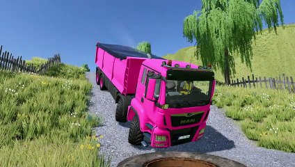 Farming Simulator 22 116 - COLORED IVECO vs MAN TIPPERS DEATH RUN