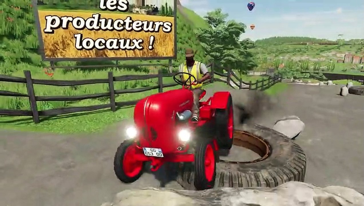 Farming Simulator 22 065 - COLORED PORSCHE-DIESEL TRACTORS DEATH RUN