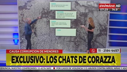Exclusivo: los escalofriantes chats que complican a Corazza