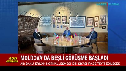 Moldova'da kritik görüşme başladı: Aliyev ve Paşinyan 5'li formatta masaya oturdu