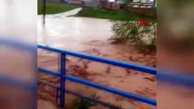 Şarkışla'da Sağanak Sele Neden Oldu; Evler Su Bastı, Tarım Arazileri Zarar Gördü