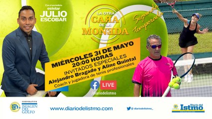 Invitados Aline Quintal y Alejandro Bragado  Jugadora y Coach Profesionales  Con Julio Escobar