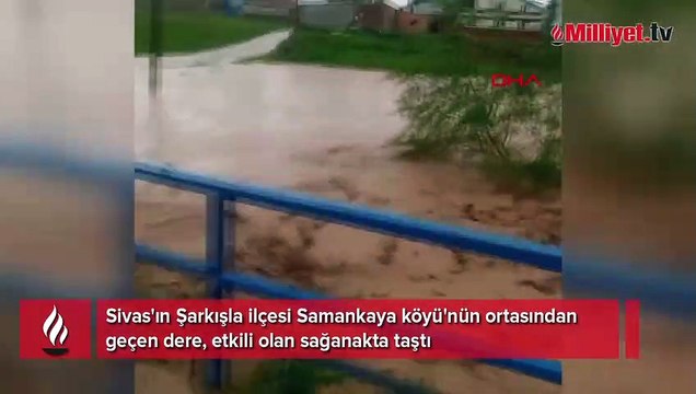 Sağanak sele neden oldu! Evleri su bastı, tarım arazileri zarar gördü