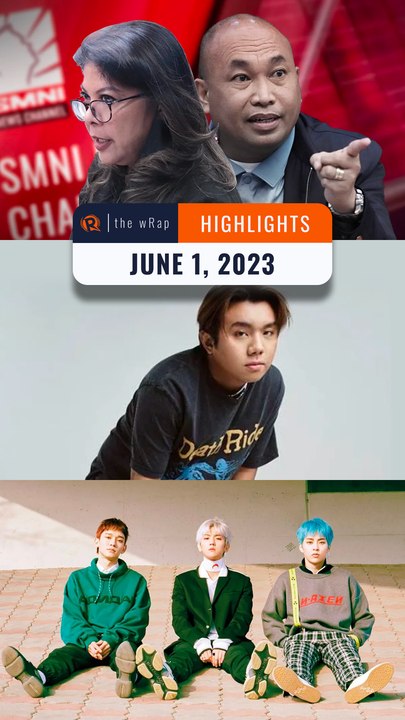 Rappler's highlights: SMNI red-tagging, Zack Tabudlo, EXO | The wRap | June 1, 2023