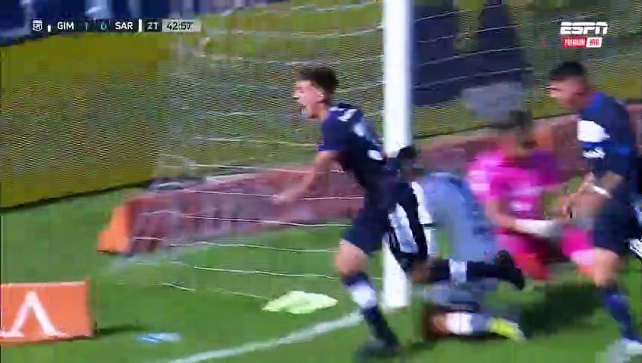 El gol que le anularon a Gimnasia de La Plata ante Sarmiento