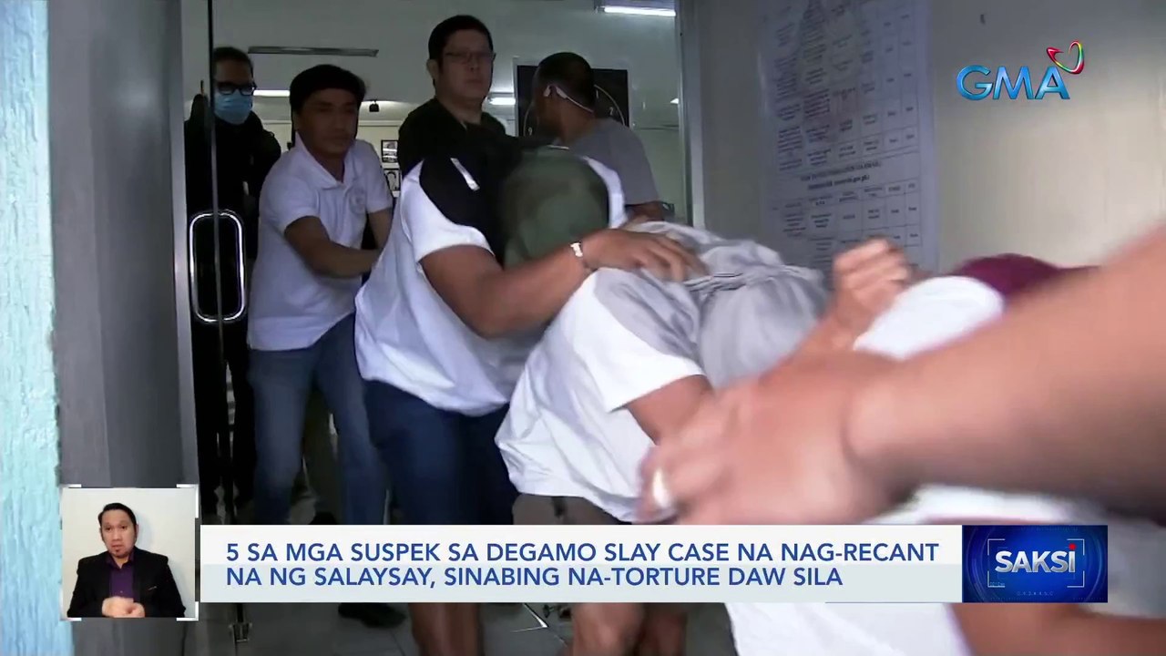 5 sa mga suspek sa Degamo slay case na nag-recant na ng salaysay, sinabing na-torture daw sila | Saksi