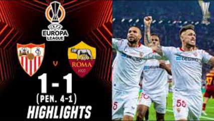 FULL PENALTY SHOOTOUT SEVILLA VS ROMA 4-1 | Sevilla Vs As Roma 1-1 Europa League Final 2023