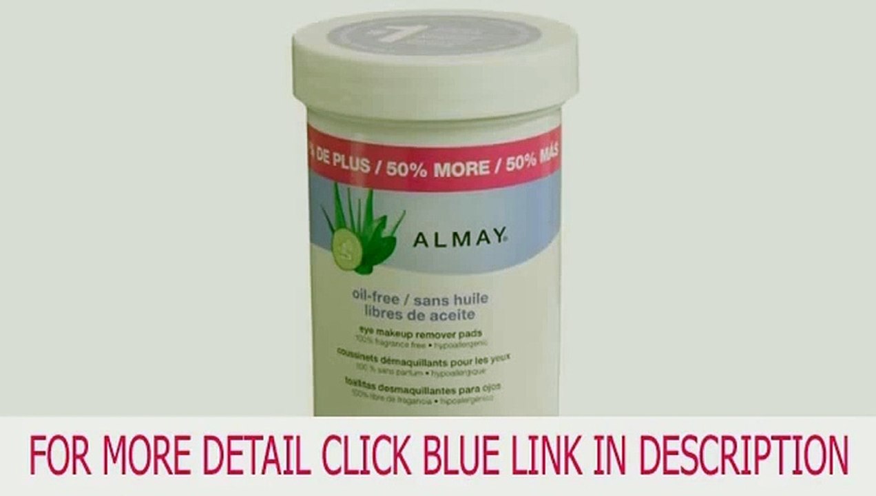 New Almay Oilfree Eye Makeup Remover Pads, 120Count (Pack of 2) Slide