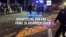 Straßenschlachten in Dresden nach Urteil gegen Lina E.