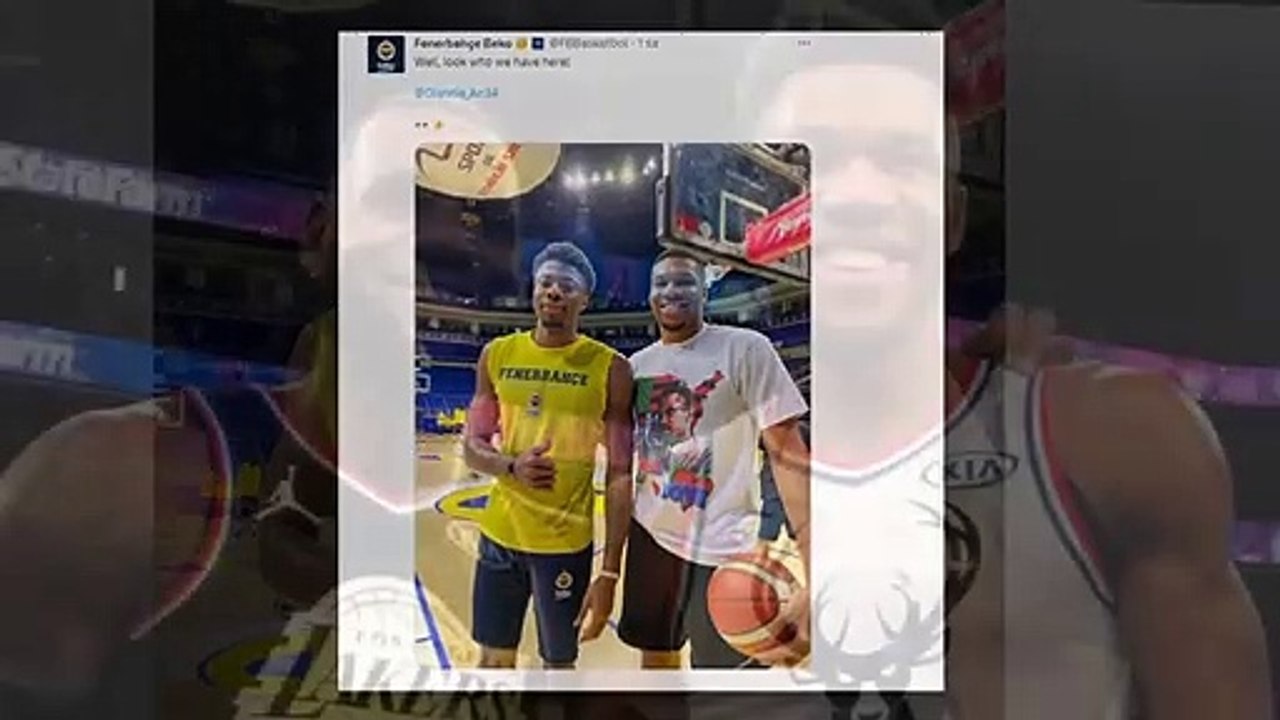 La superstar Giannis Antetokounmpo à l'entraînement de Fenerbahce ! Ceux qui ont vu la photo n'en ont pas cru leurs yeux