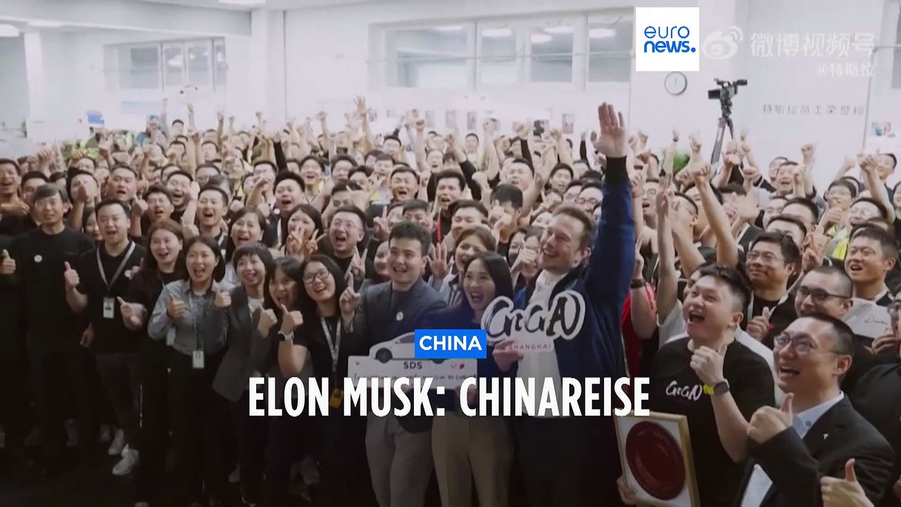 Musk in China: Heimspiel im Tesla-Werk