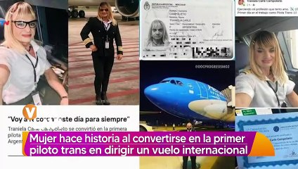 Mujer se convierte en la primer piloto trans en dirigir un vuelo internacional