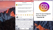 How to USE Instagram on iPhone - Comment on a Photo | Tutorial 56