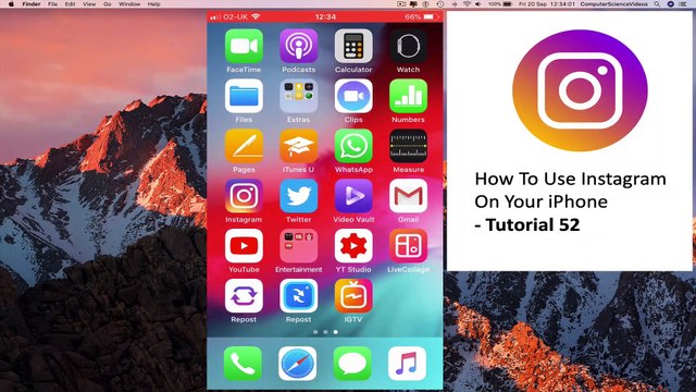 How to USE Instagram on iPhone - Like a Photo on Instagram | Tutorial 52