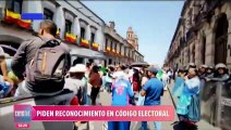 Transportistas realizan bloqueos en Morelia en contra de la Ley de Movilidad Estatal