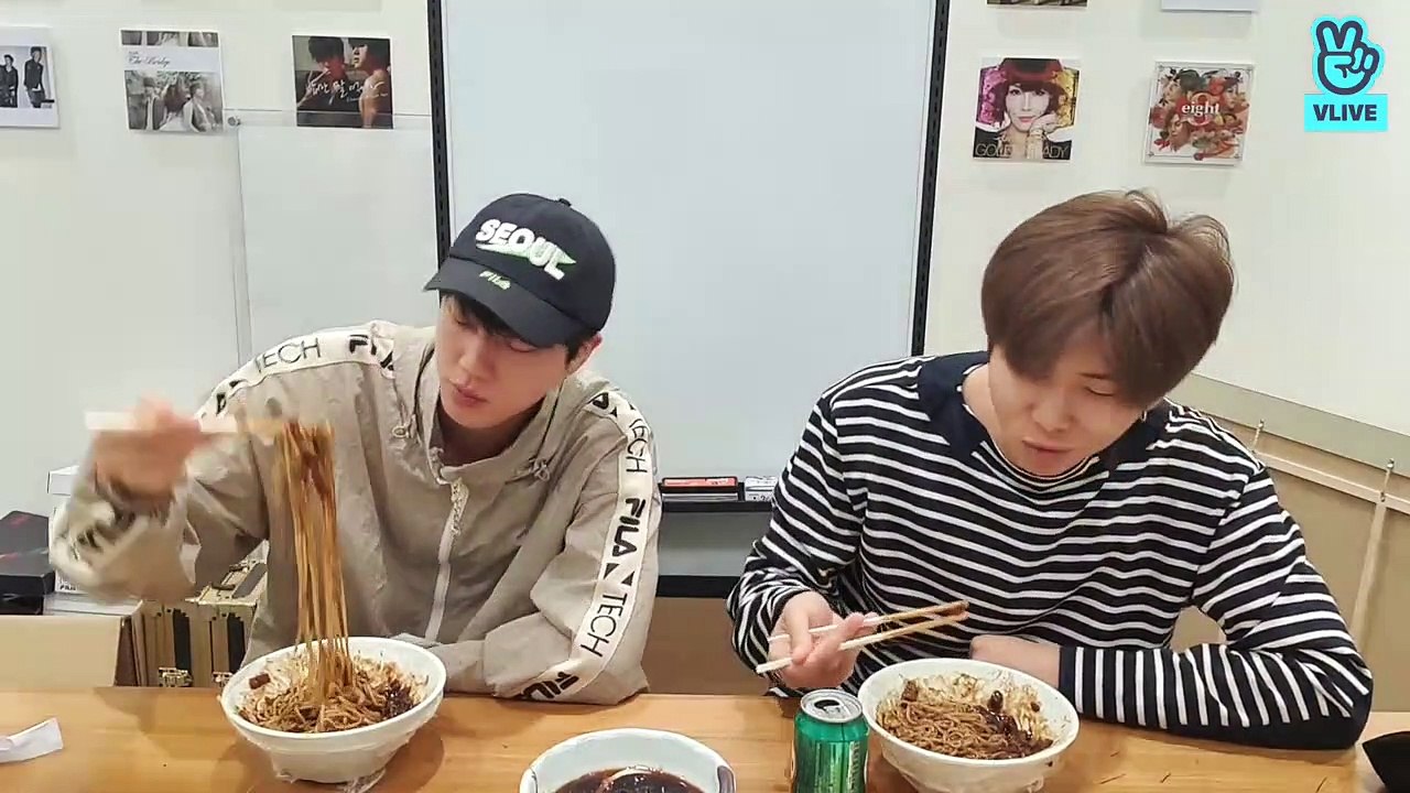 [ENG CC +] 2020.05.24 VLIVE BTS - Eat Jin - Vídeo Dailymotion