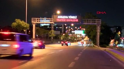 İSTANBUL-AVRASYA TÜNELİ BAKIM NEDENİYLE TRAFİĞE KAPATILDI