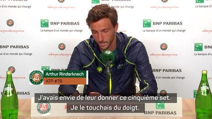 Roland-Garros - Rinderknech : "Je suis pour ces ambiances foot"