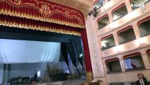 Mattarella a Lugo, visita al teatro Rossini danneggiato