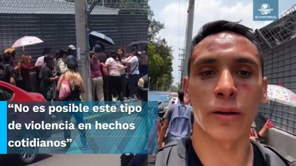 Hombre es golpeado por revended es afuera del Palacio de los Deportes