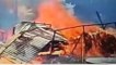 मधेपुरा: भीषण आग का तांडव, जल कर राख हो गया 12 गरीबों का आशियाना