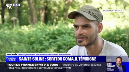 "Je suis content d'être en vie": Blessé lors de la manifestation de Sainte-Soline, Mickael témoigne