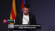Emotional Jordi Alba bids Barca farewell