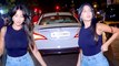 Nora Fatehi Seen Driving Her Mercedes In Mumbai