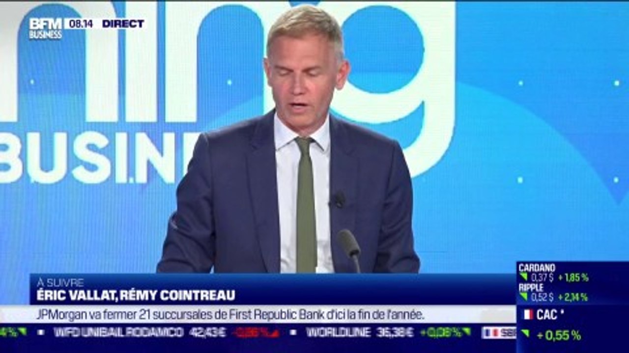 Suivez l'interview de Eric Vallat, Directeur général de Rémy Cointreau