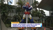 Giant inflatable Voltes V figure, tampok sa GMA; Mga Kapuso, kanya-kanyang pa-picture | BT
