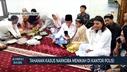 Tahanan Kasus Narkoba Menikah Di Kantor Polisi