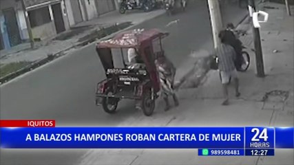 Iquitos: delincuentes lanzan disparos al aire para robar una cartera que solo tenía S/50