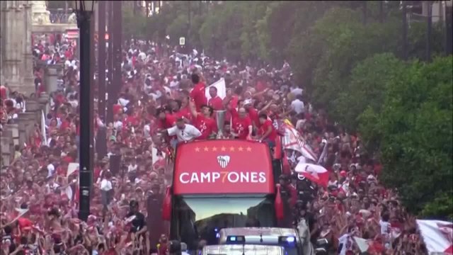 El Sevilla celebra su séptima Liga Europa